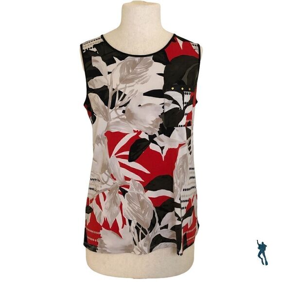 CALVIN KLIEN multi colored sleeveless dress tank - Picture 1 of 7